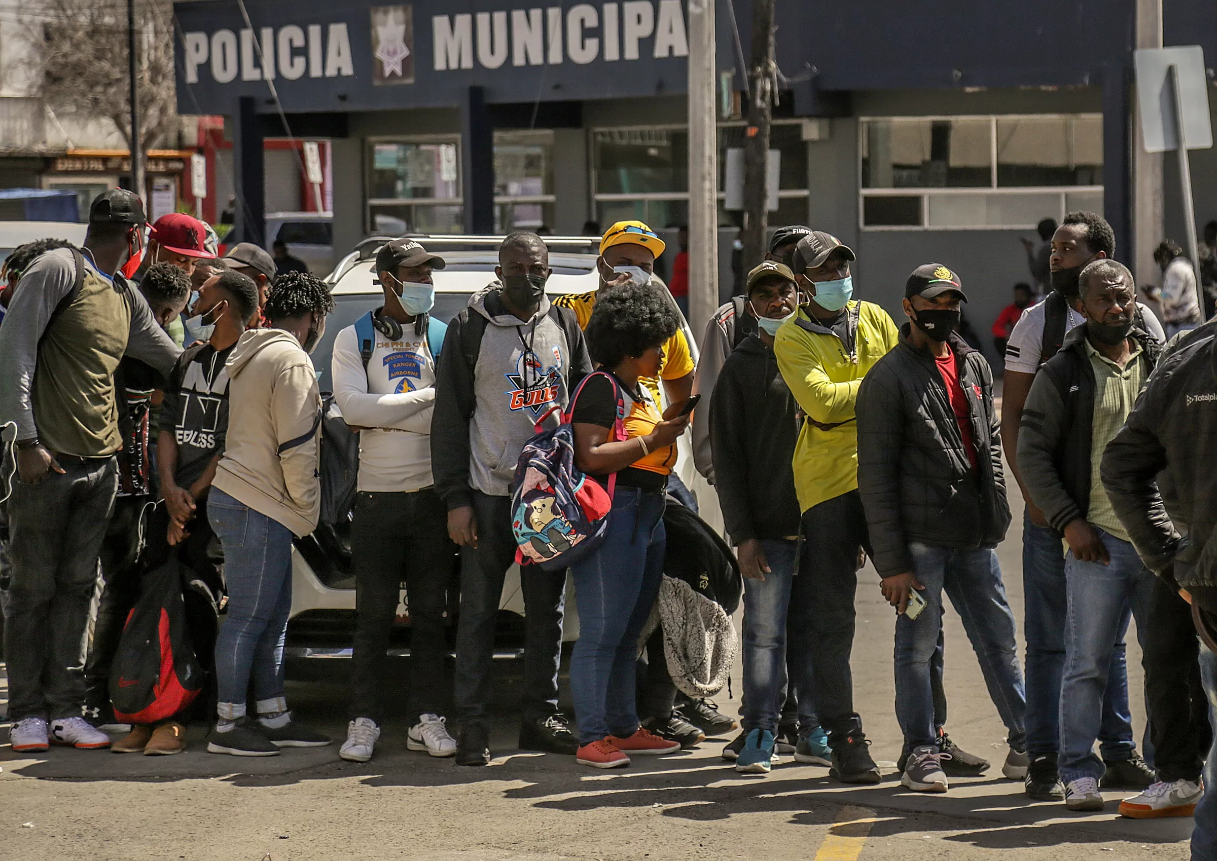 Haitianos varados en Tijuana