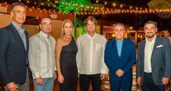 Ejecutivos de la asociación, durante la celebración de la cena.