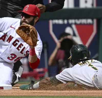 Athletics Angels Baseball